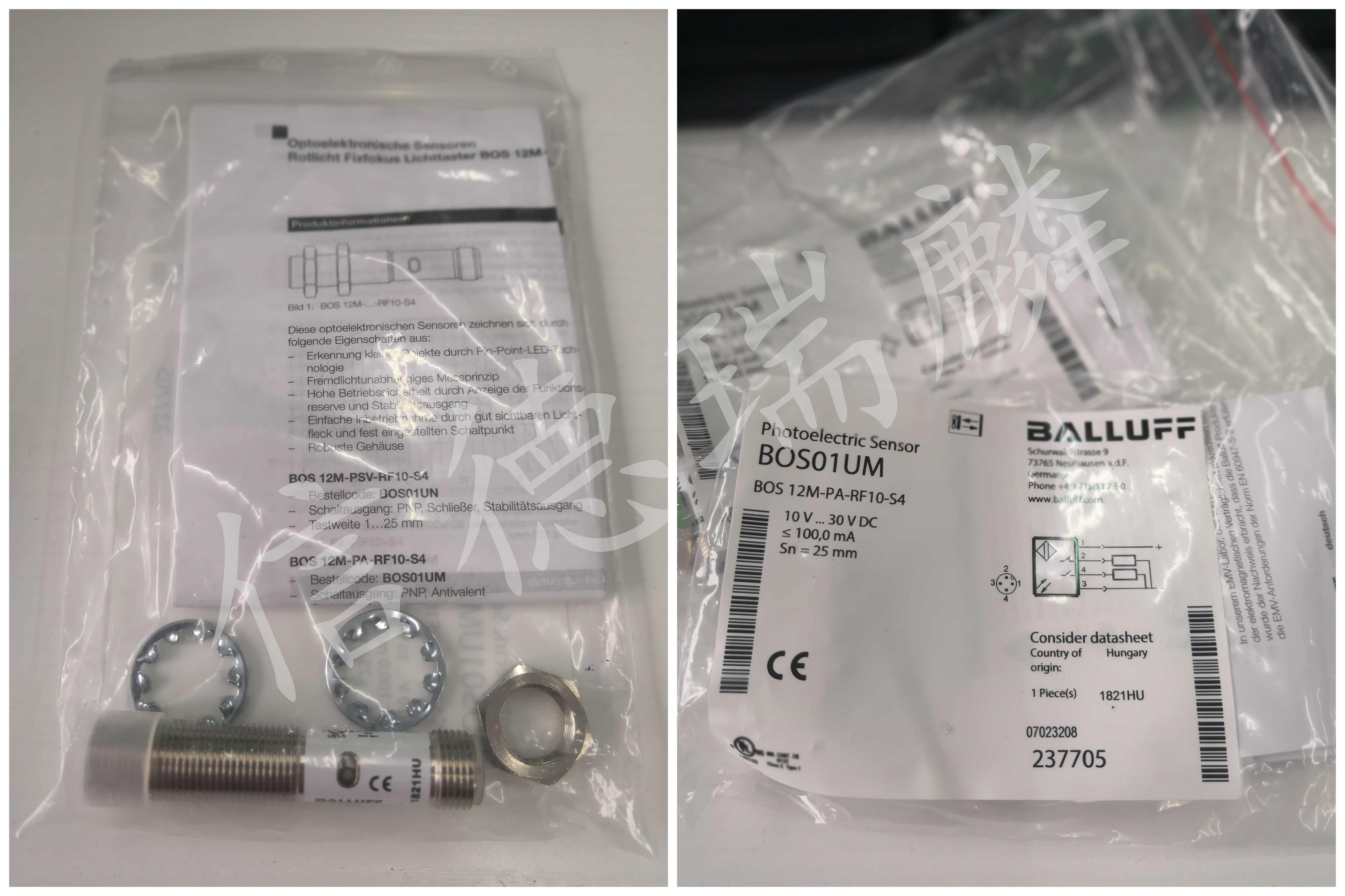 BALLUFF 传感器 BOS12M-PA-RF10-S4  237705